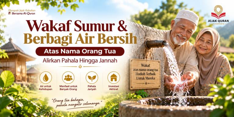 Wakaf Sumur Atas Nama Orang Tua Alirkan Pahala Hingga Jannah